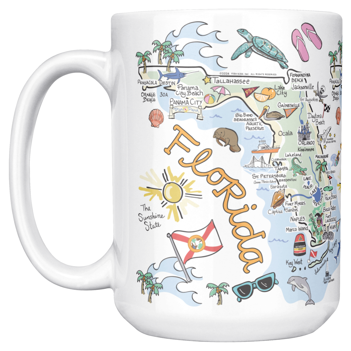 Florida 15oz White Mug