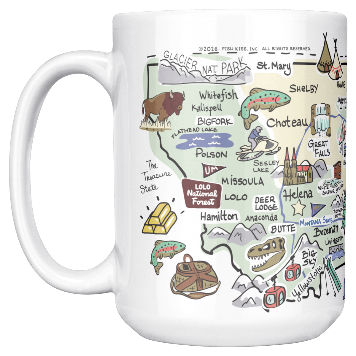 Montana 15oz White Mug