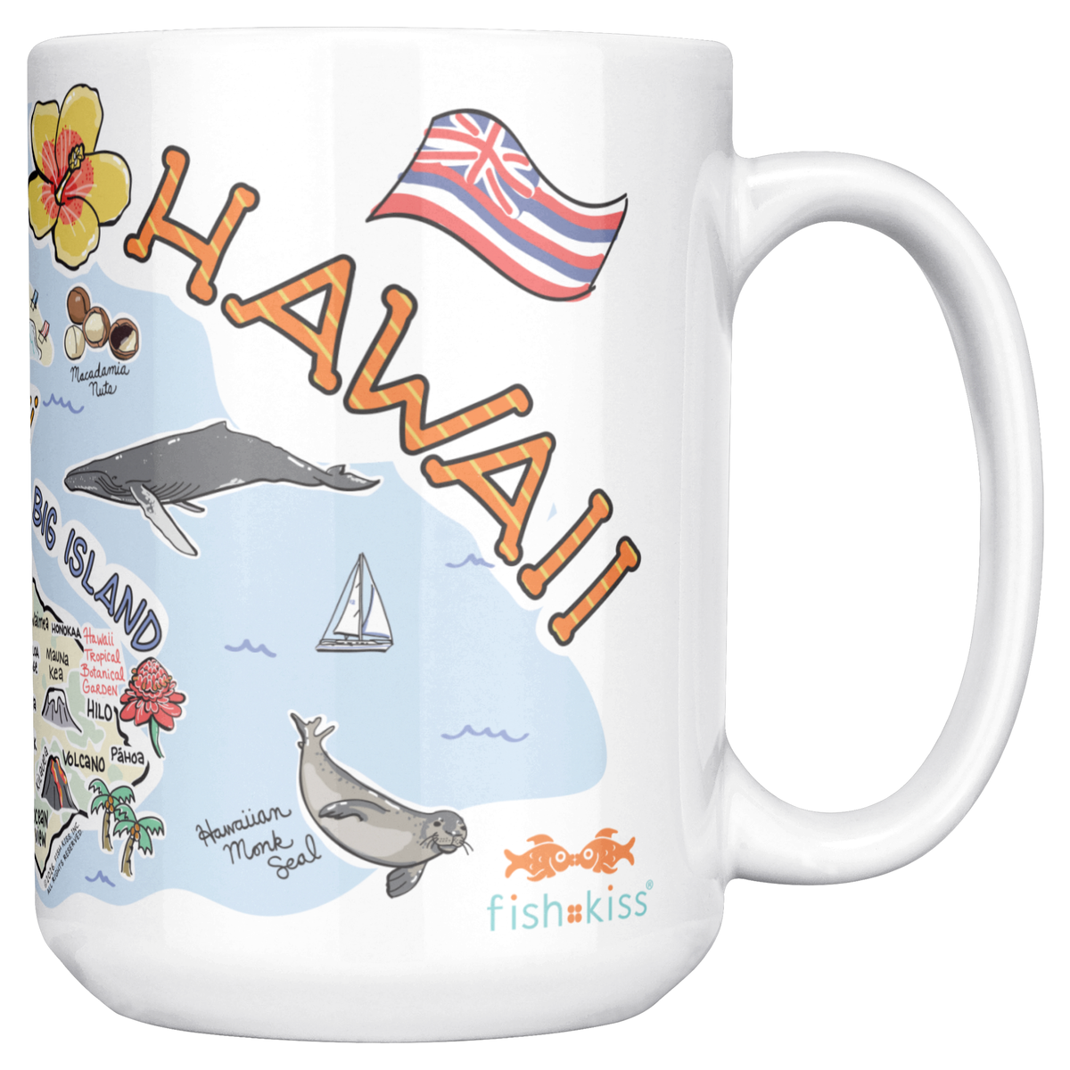 Hawaii 15oz White Mug