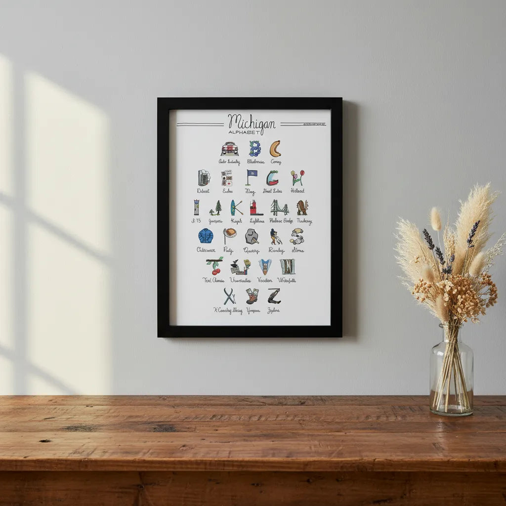 Michigan Alphabet Art