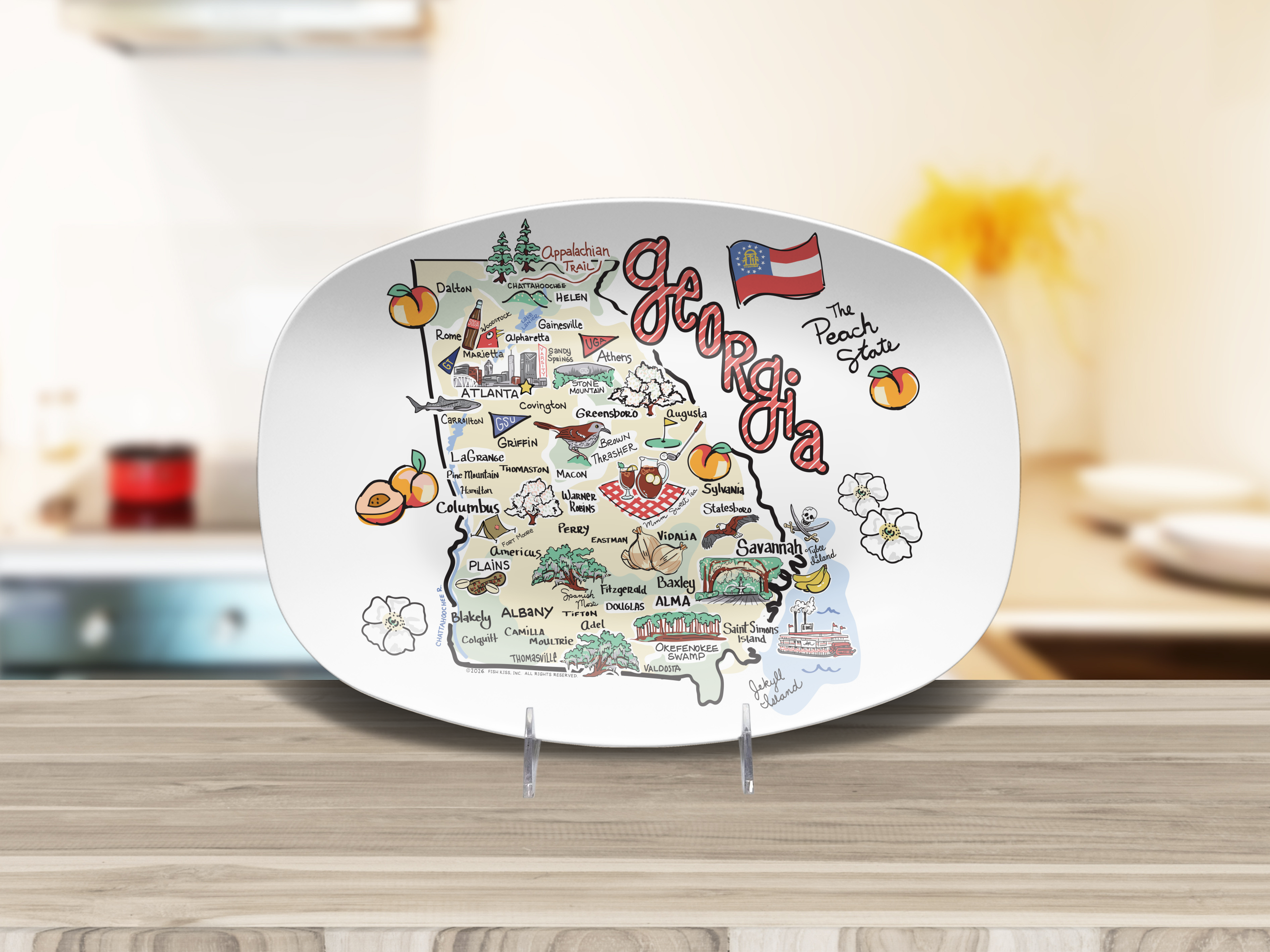 Georgia Map Platter