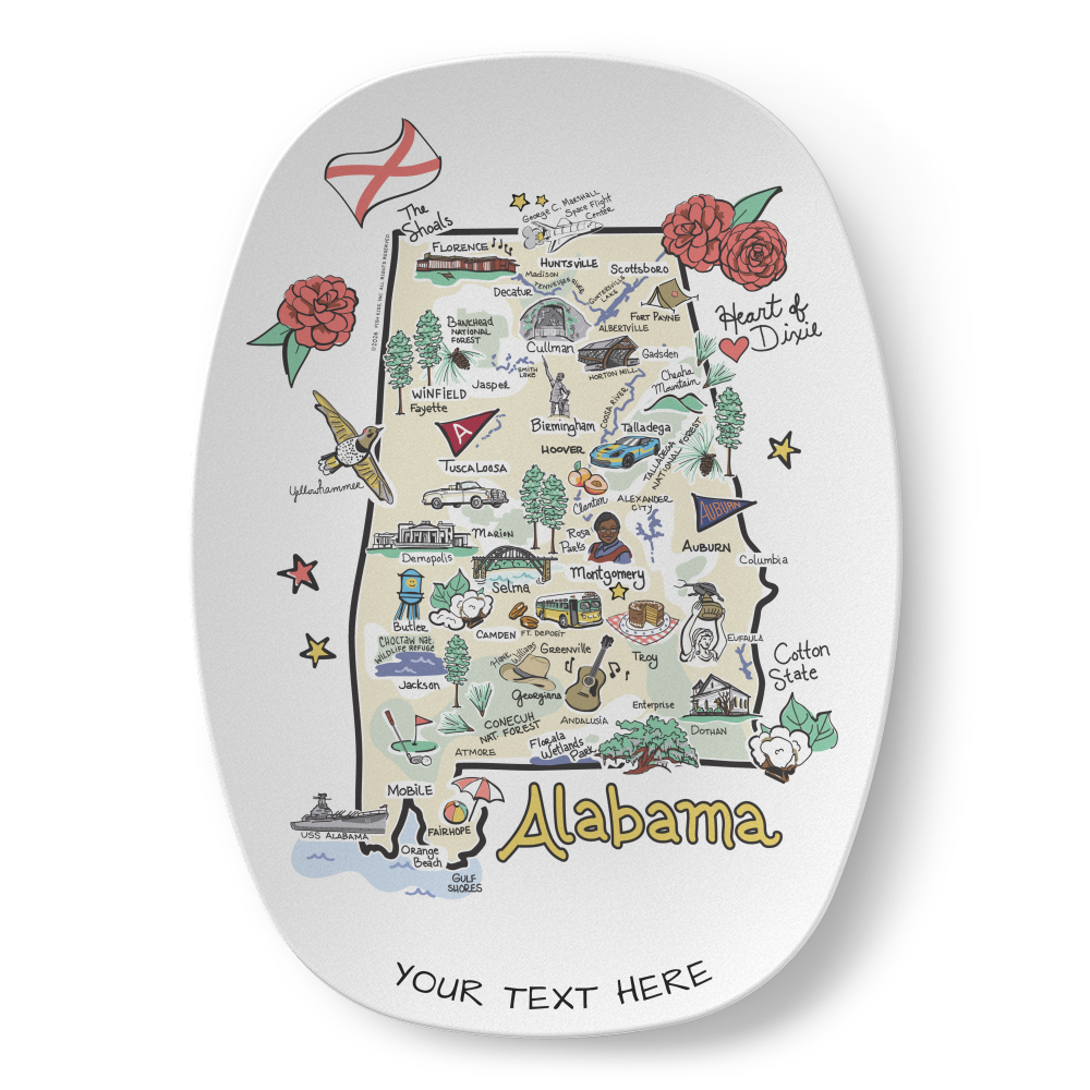 State Map Platter
