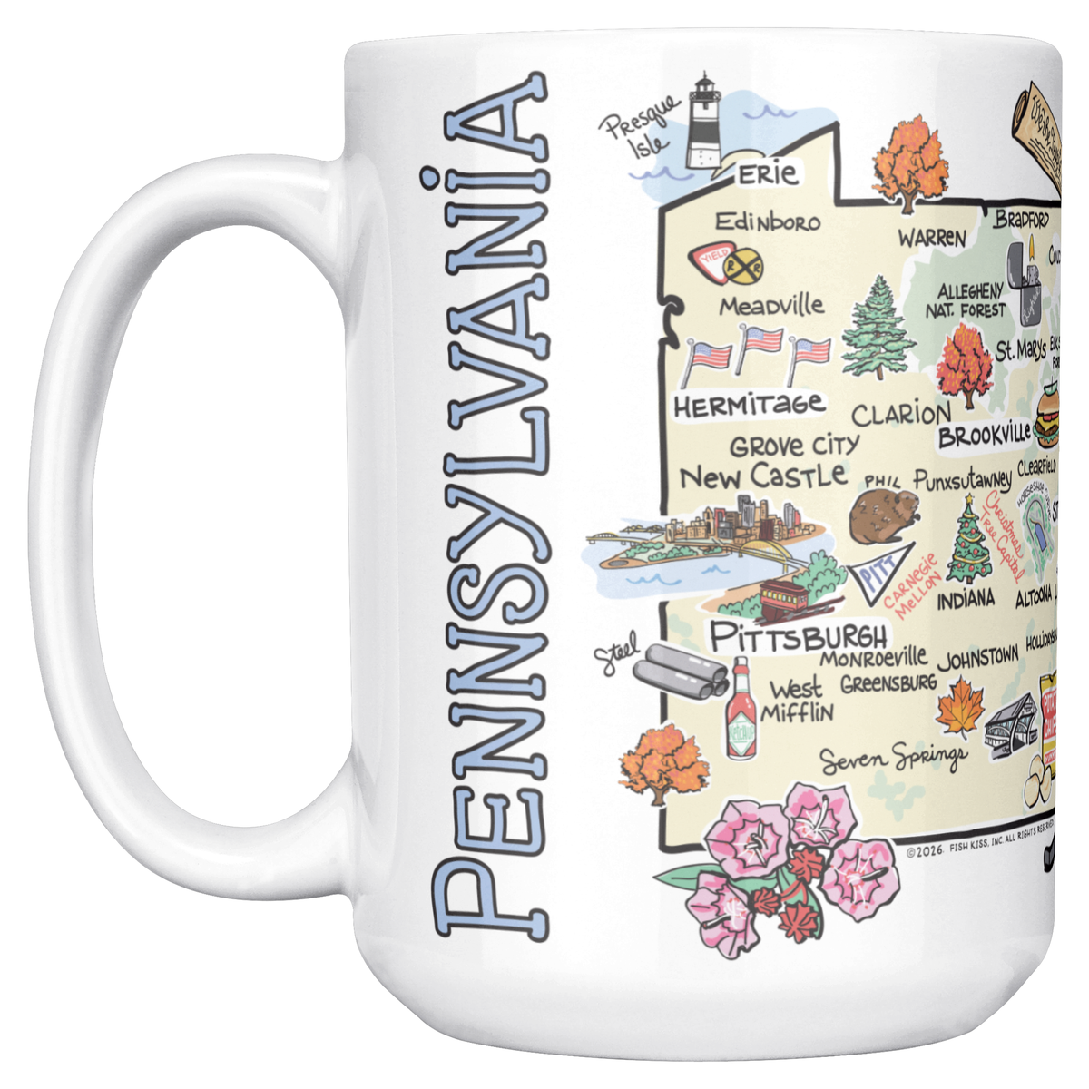 Pennsylvania 15oz White Mug