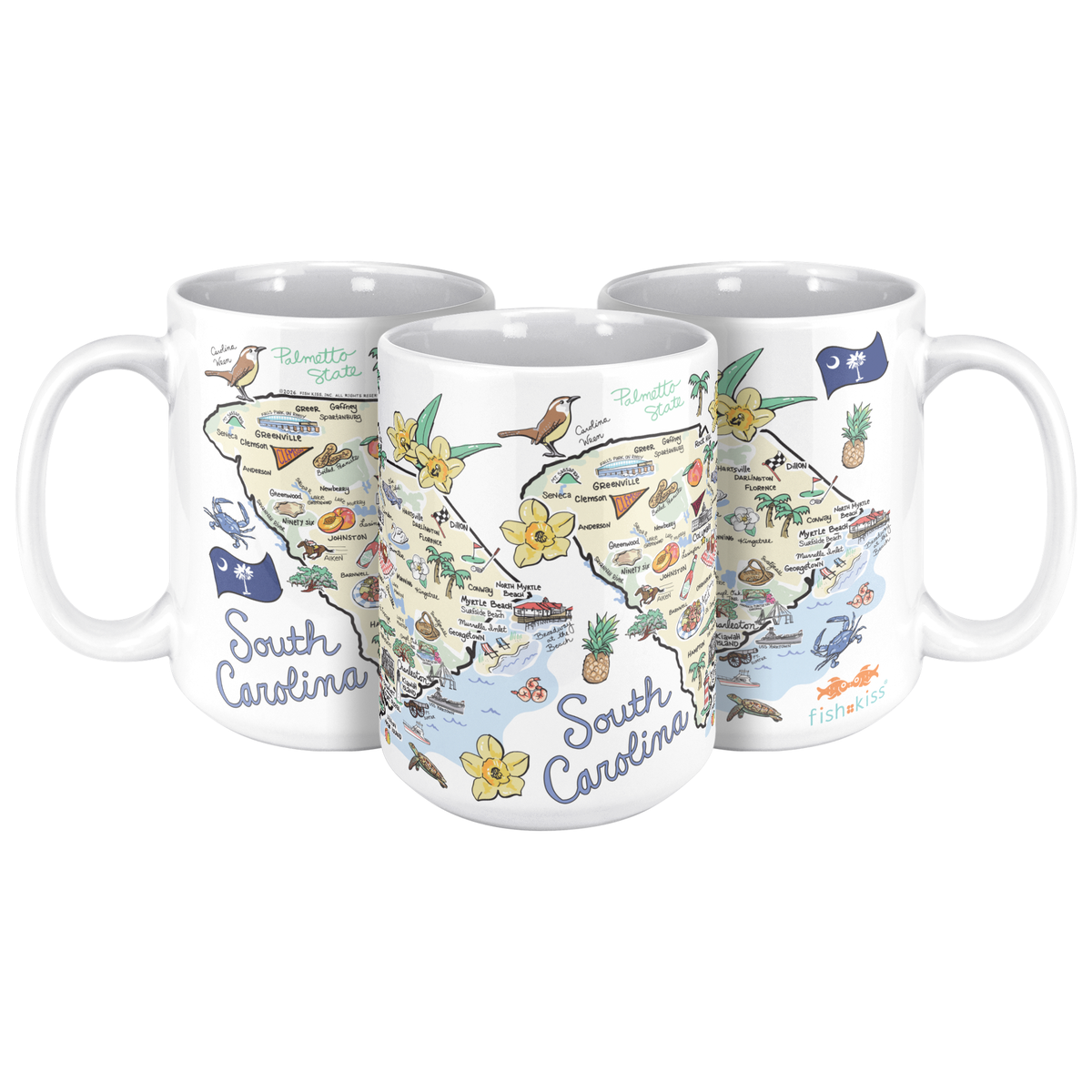 South Carolina 15oz White Mug