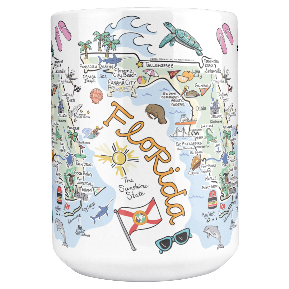 Florida 15oz White Mug