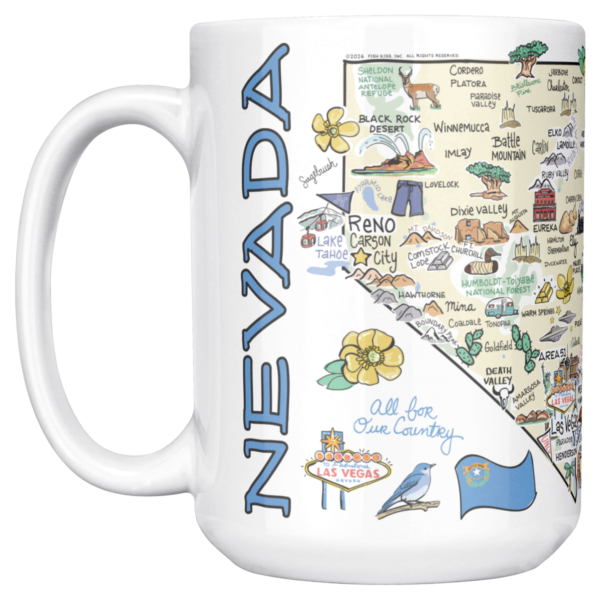 Nevada 15oz White Mug