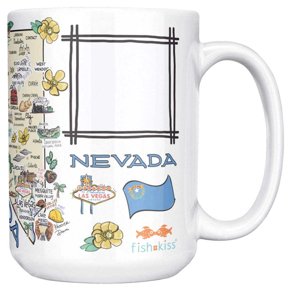 Nevada 15oz White Mug