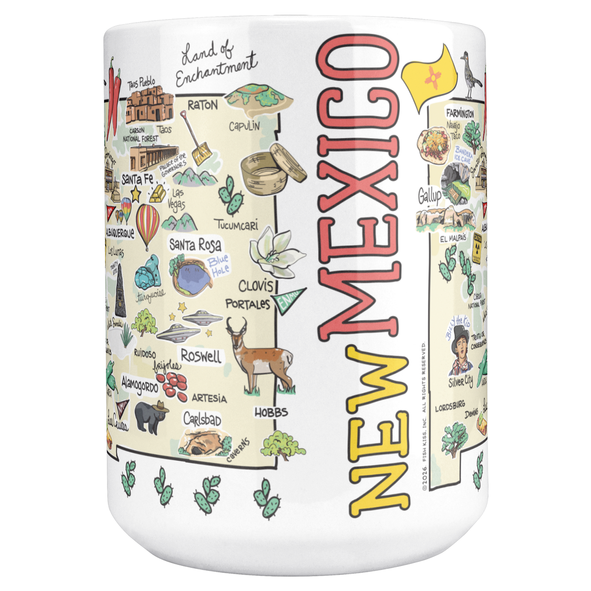 New Mexico 15oz White Mug