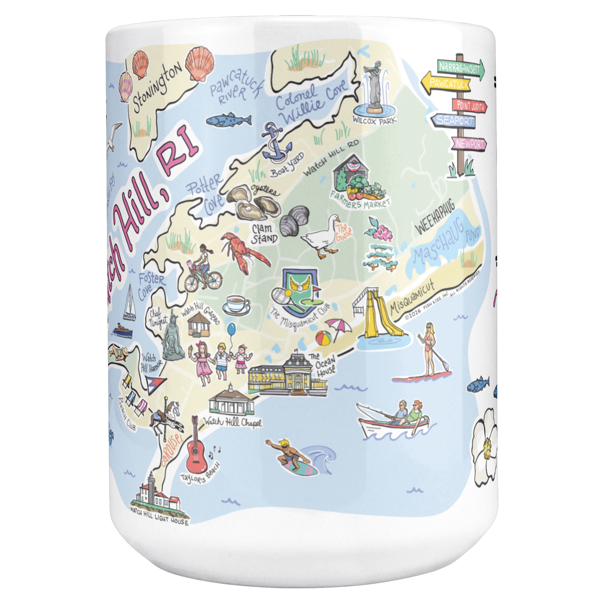 Watch Hill 15oz White Mug