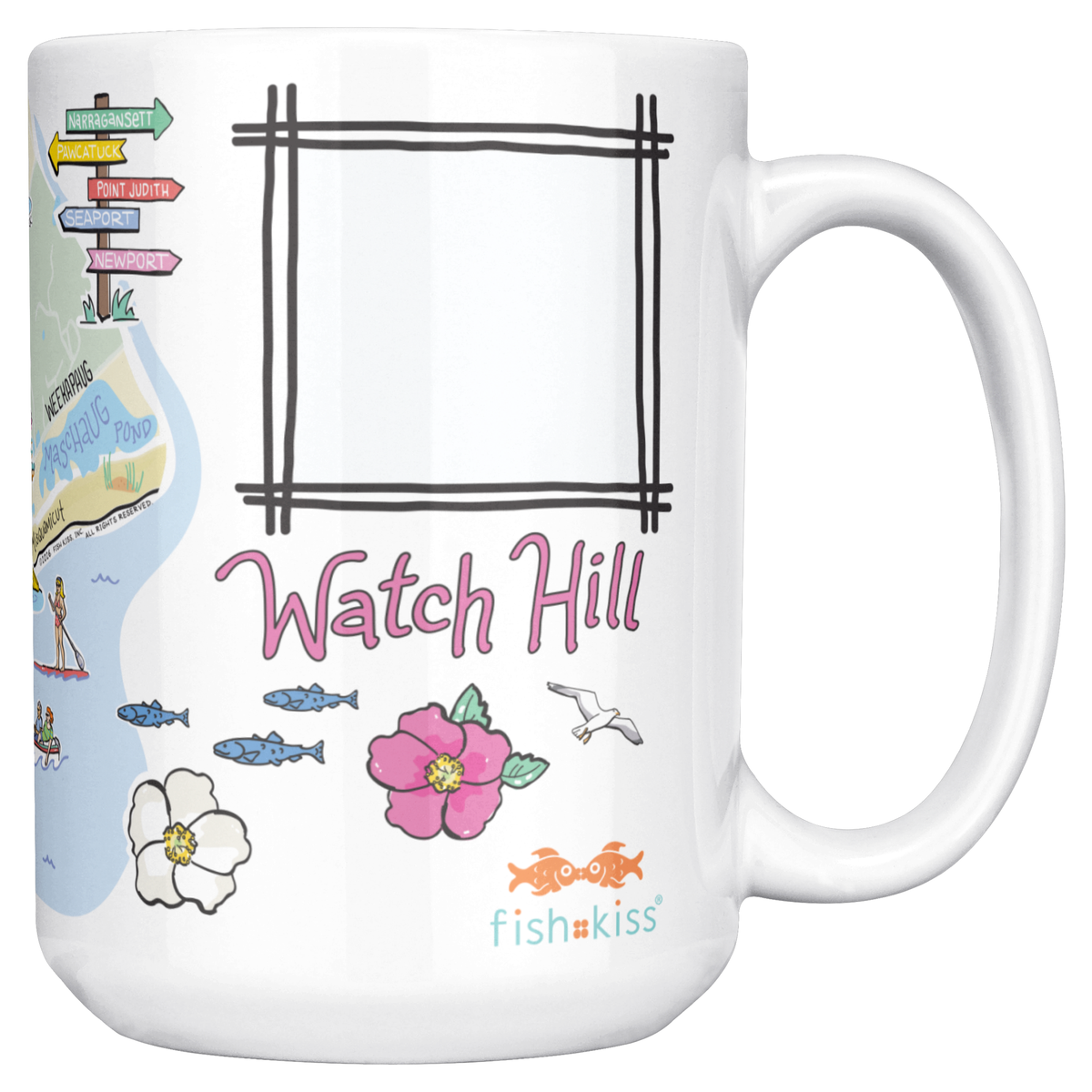 Watch Hill 15oz White Mug