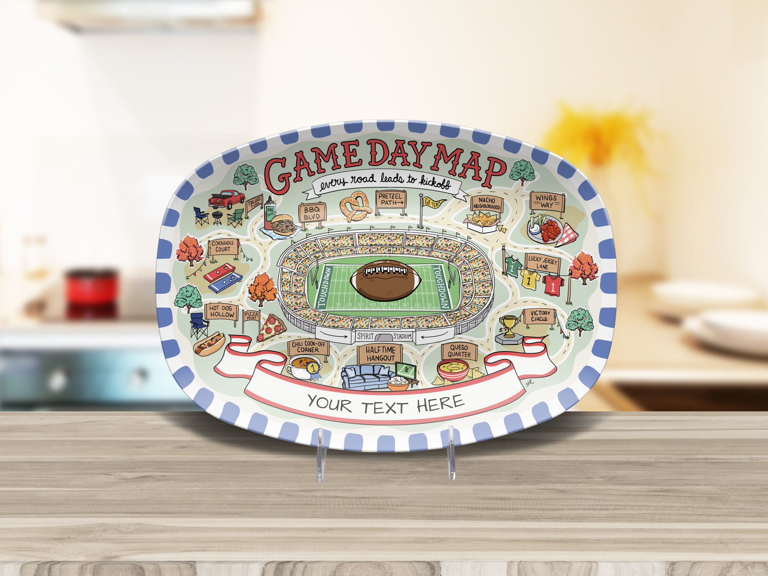 Game Day Map Platter