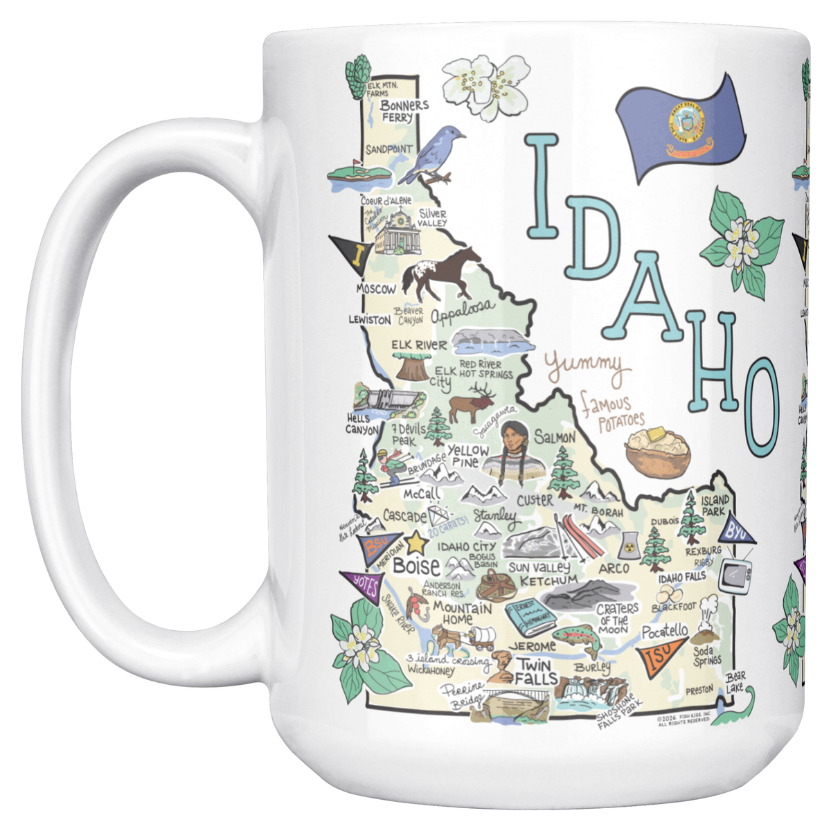 Idaho 15oz White Mug
