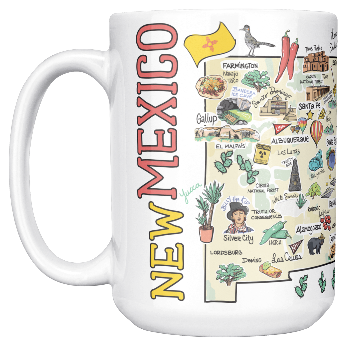 New Mexico 15oz White Mug