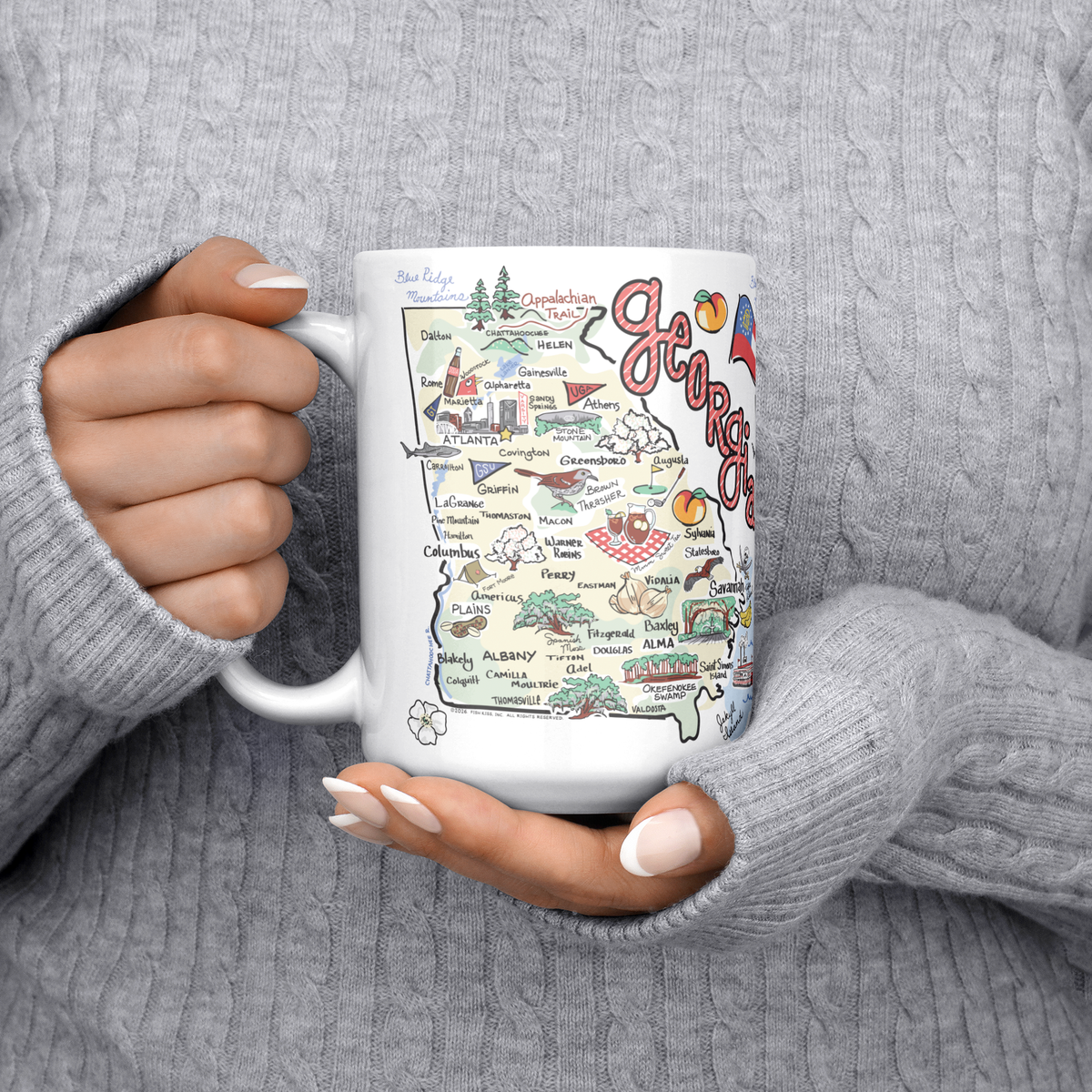 Georgia 15oz White Mug