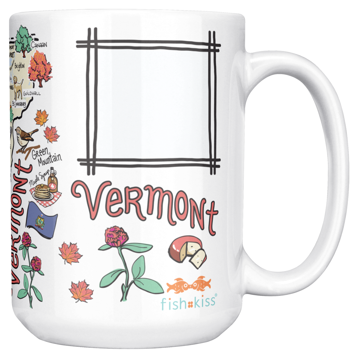 Vermont 15oz White Mug