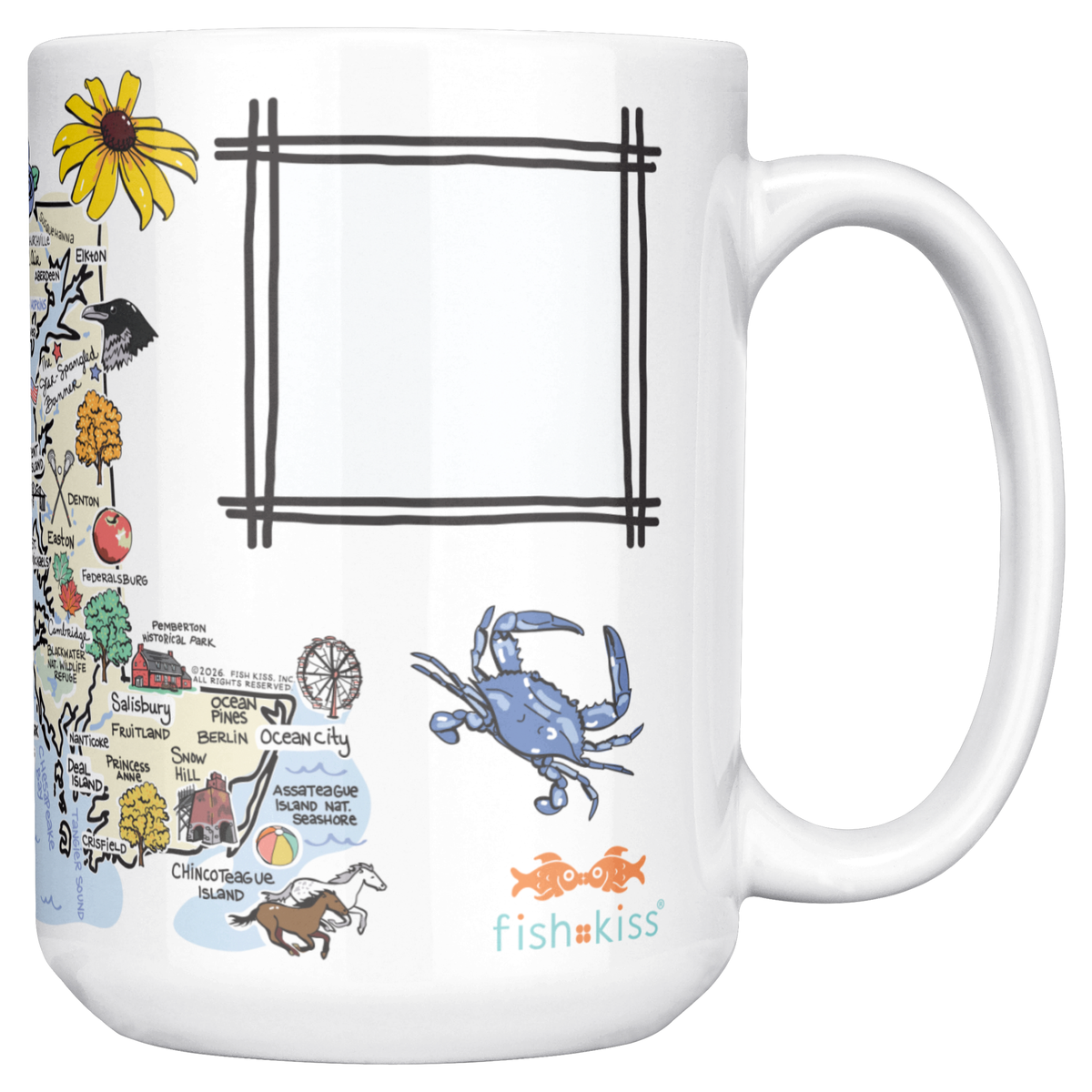 Maryland 15oz White Mug