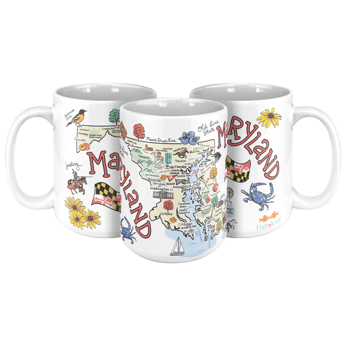 Maryland 15oz White Mug