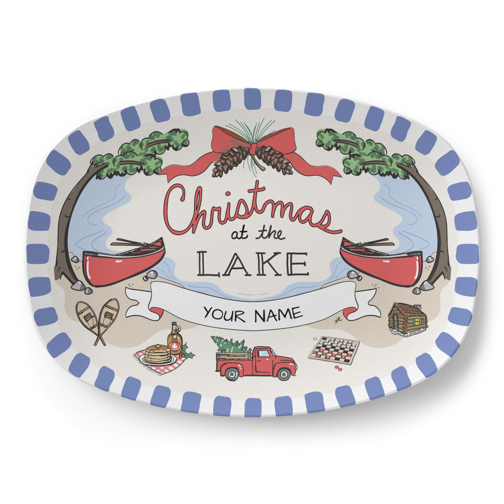 Christmas at the Lake Platter