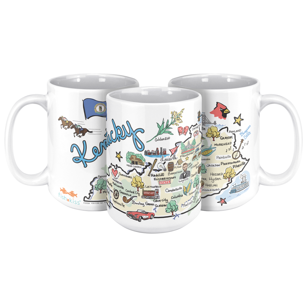 Kentucky 15oz White Mug