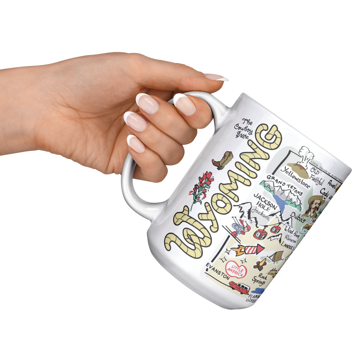 Wyoming 15oz White Mug