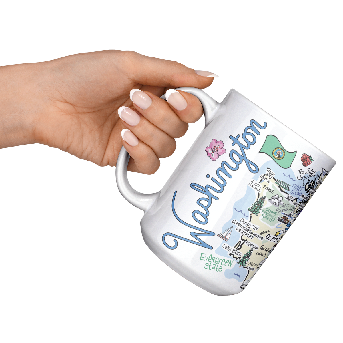 Washington 15oz White Mug