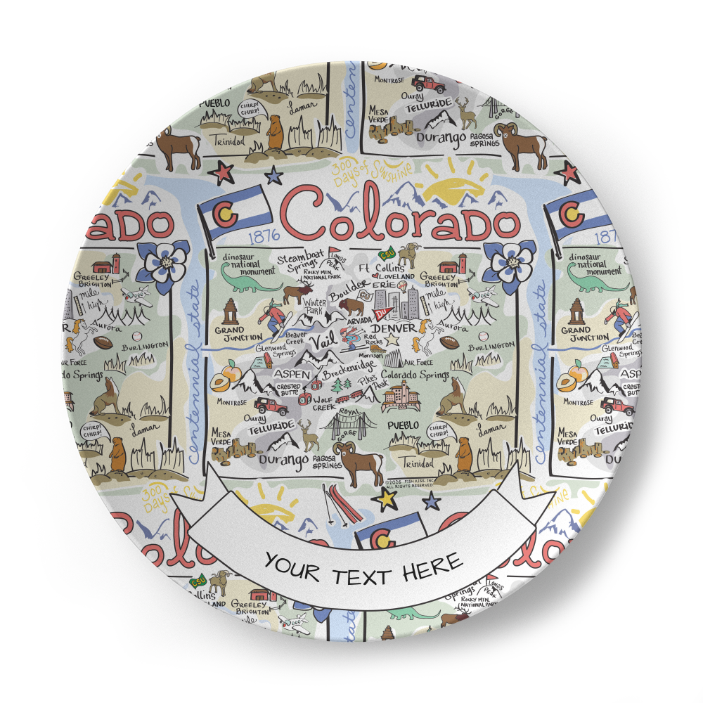 Colorado Map Plate