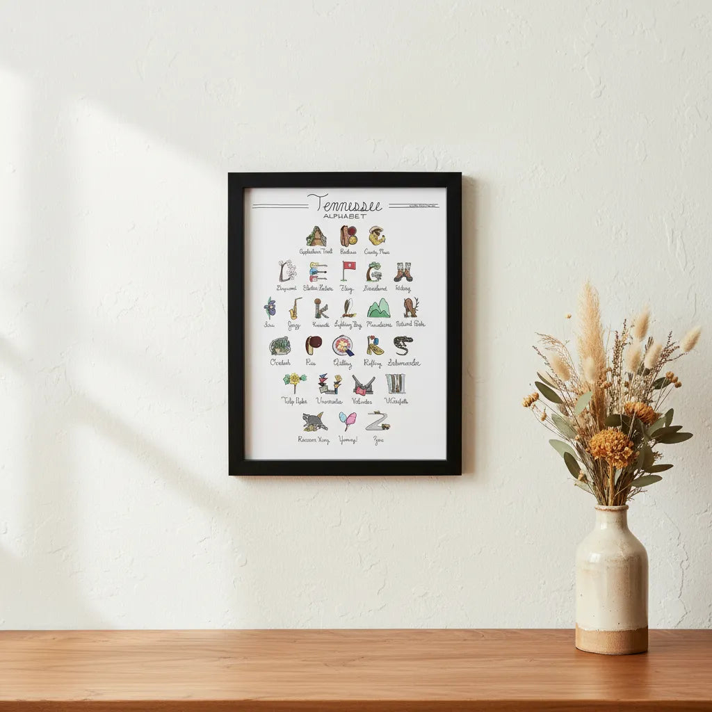 Tennessee Alphabet Art