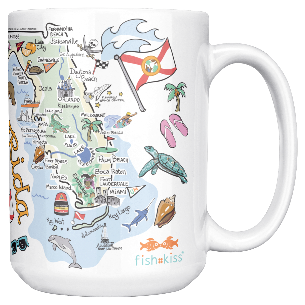 Florida 15oz White Mug