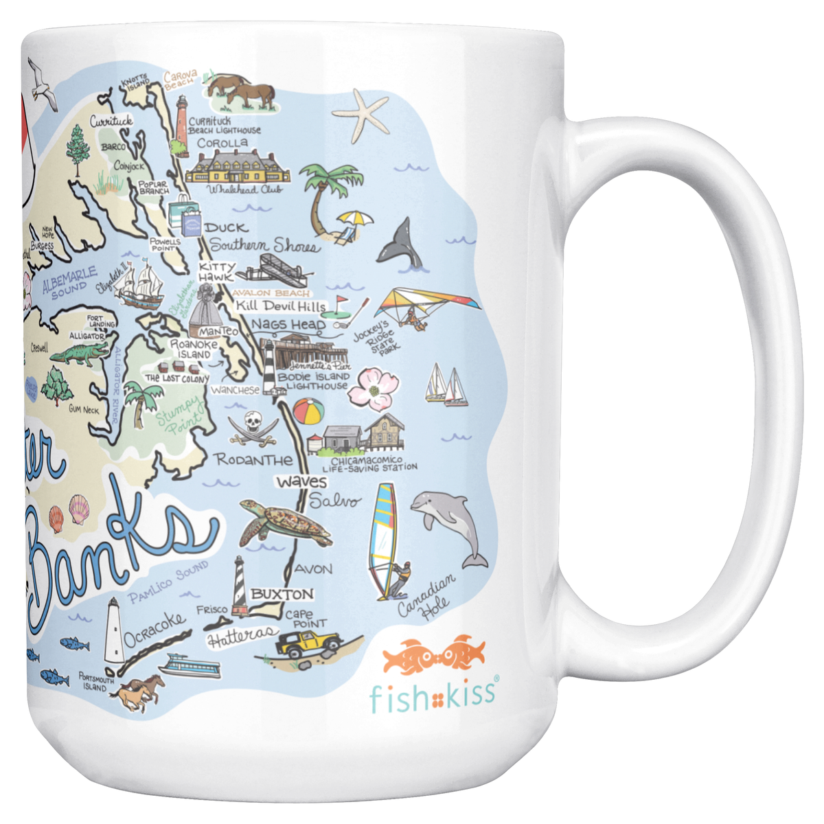 Outer Banks 15oz White Mug