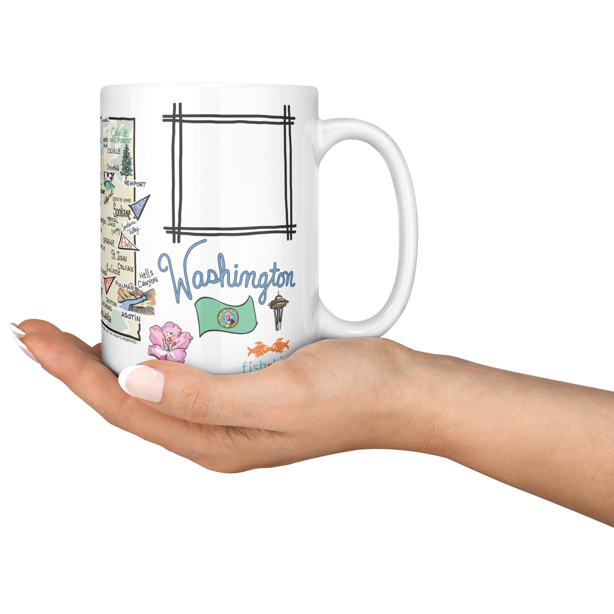 Washington 15oz White Mug