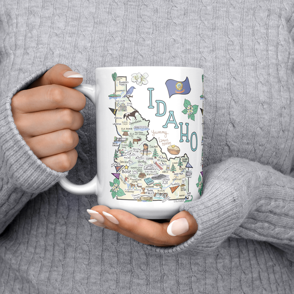 Idaho 15oz White Mug