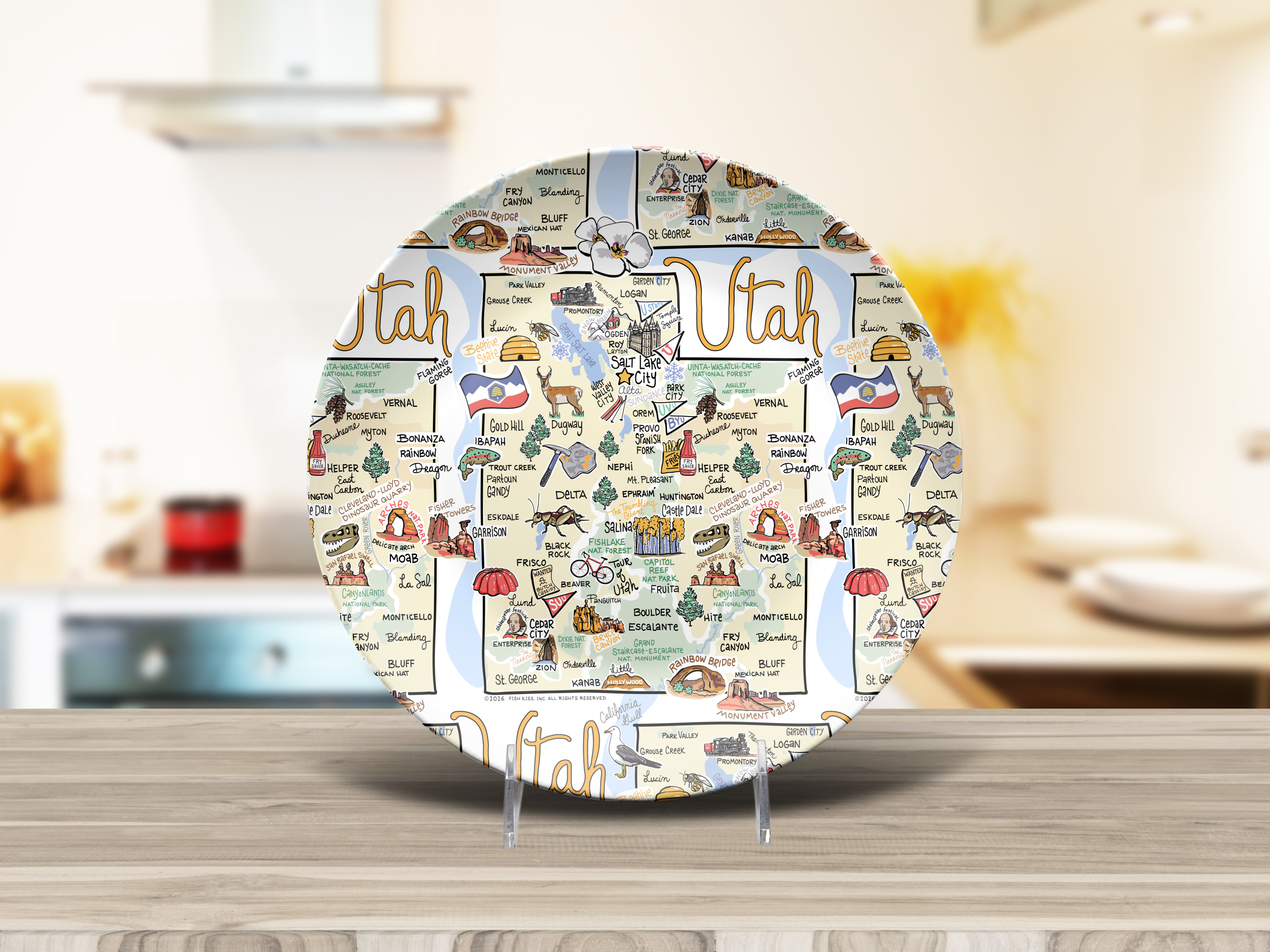 Utah Map Plate