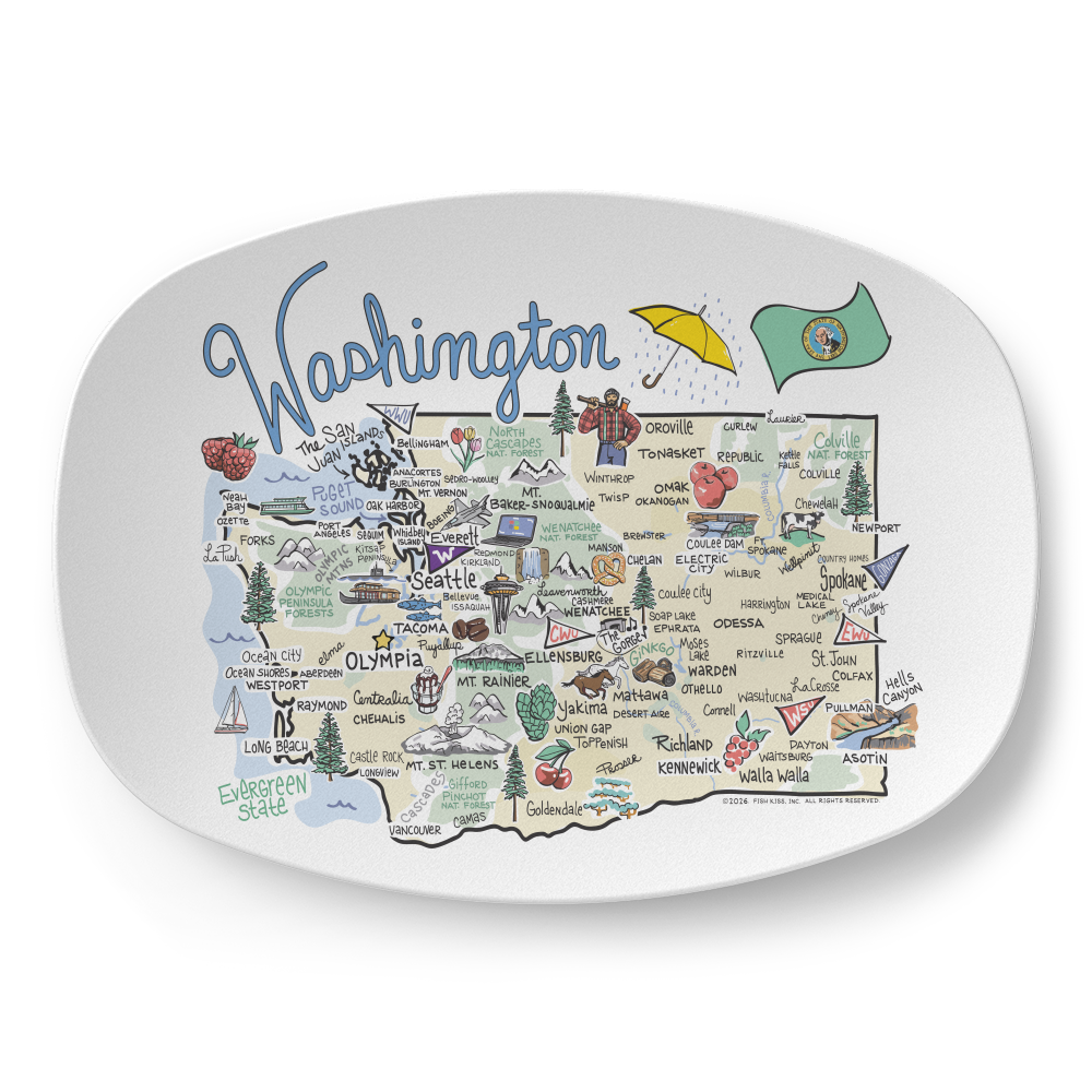 State Map Platter