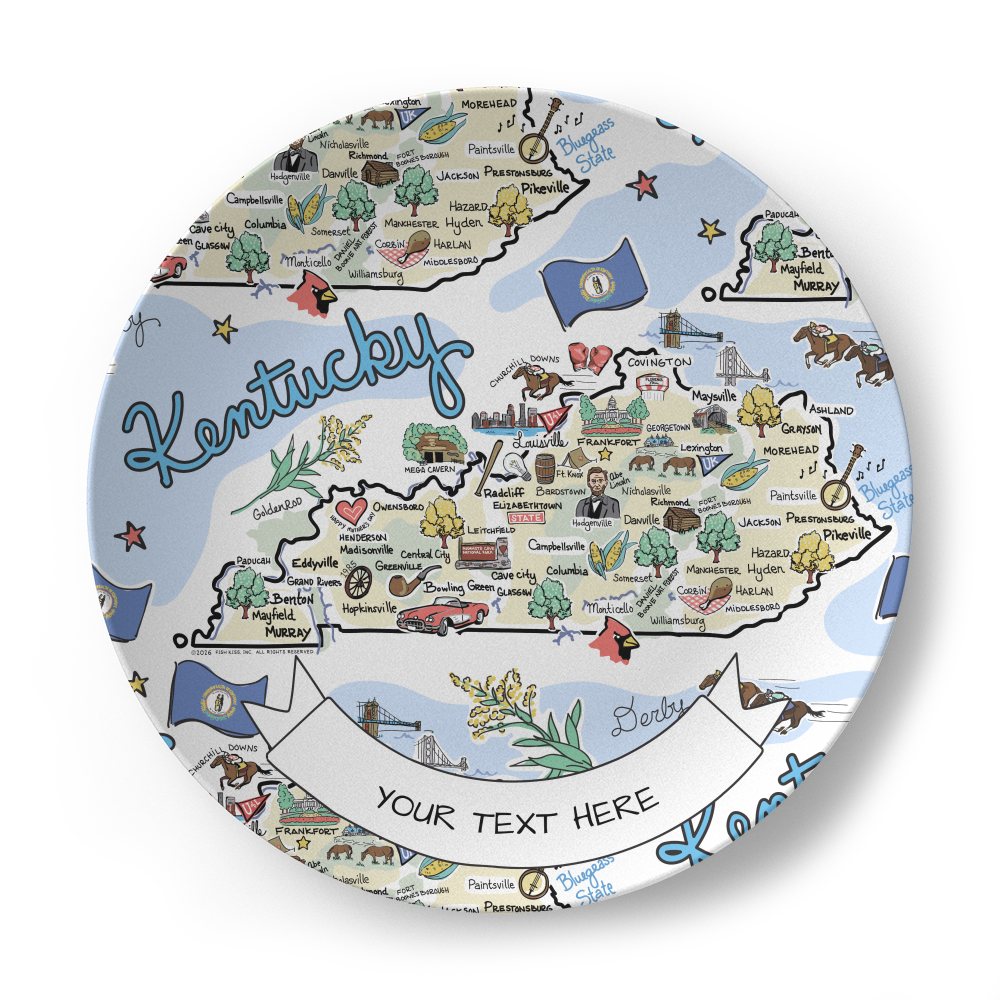 Kentucky Map Plate