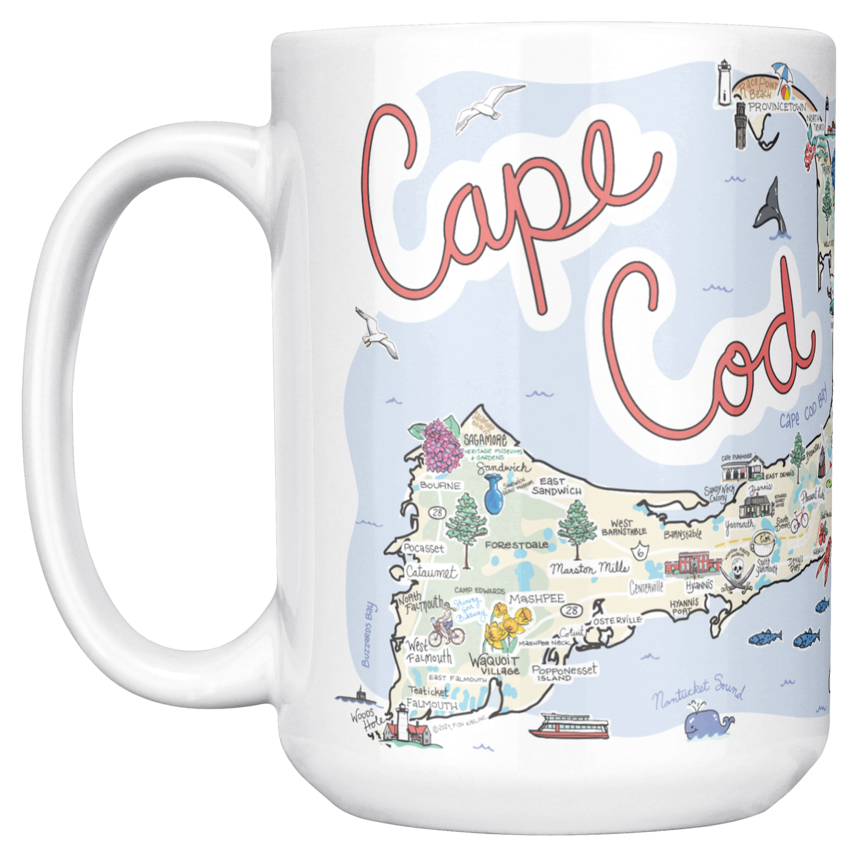 Cape Cod 15oz White Mug