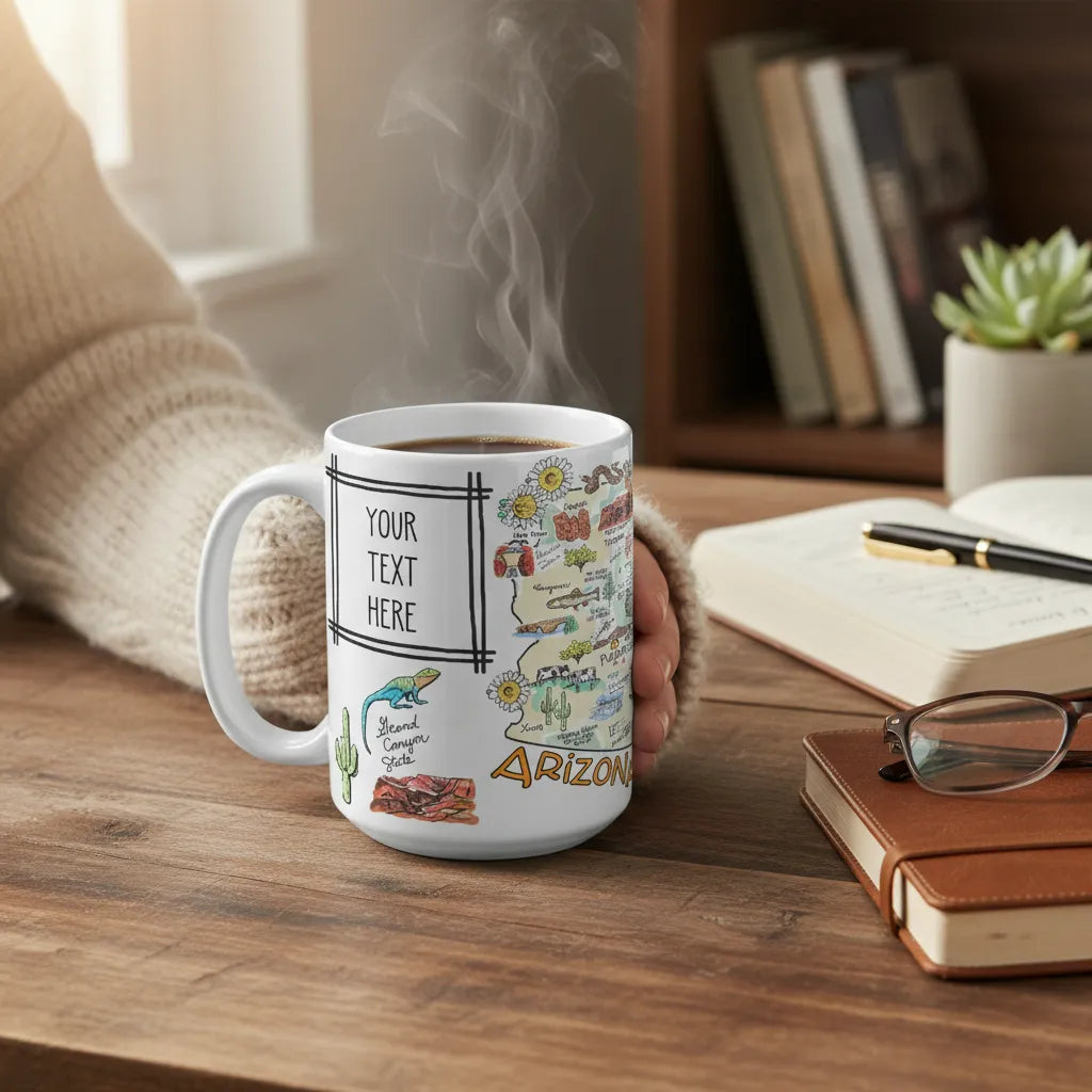 Custom State Map Mug