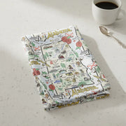 Alabama Map Repeat Kitchen Towel