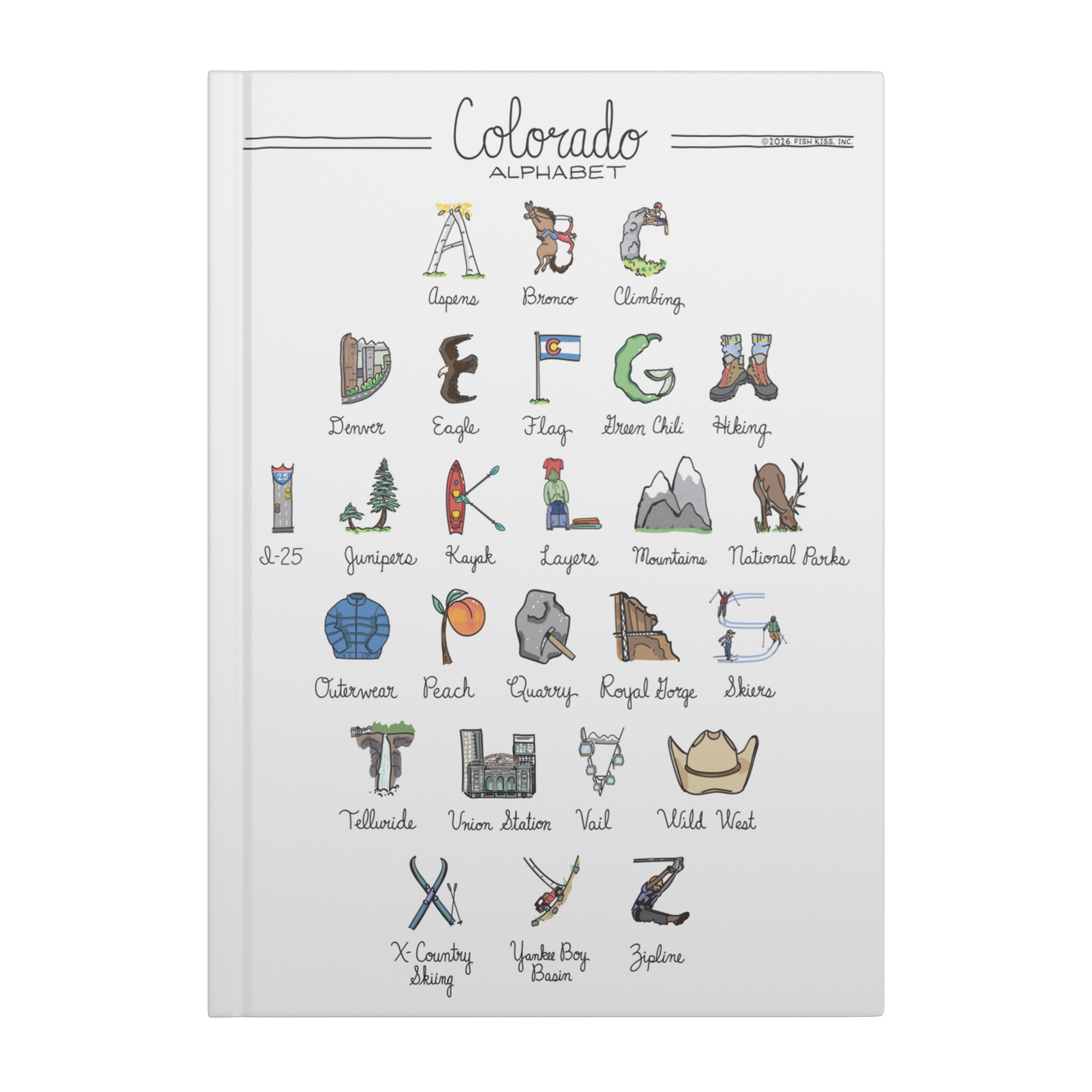 Colorado Alphabet Hardcover Journal