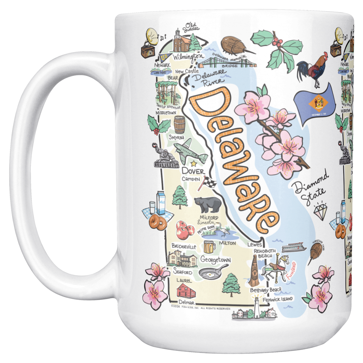 Delaware 15oz White Mug