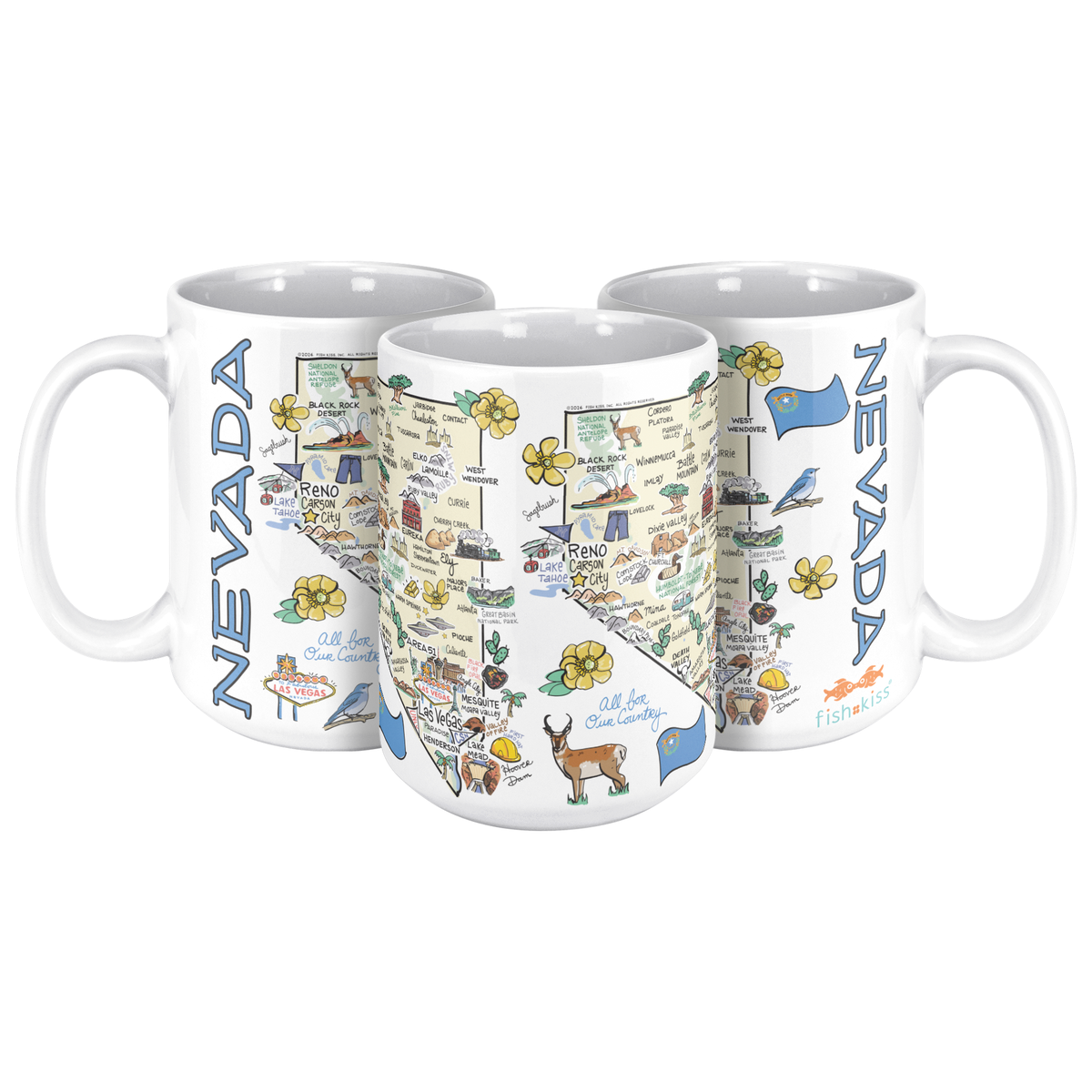 Nevada 15oz White Mug