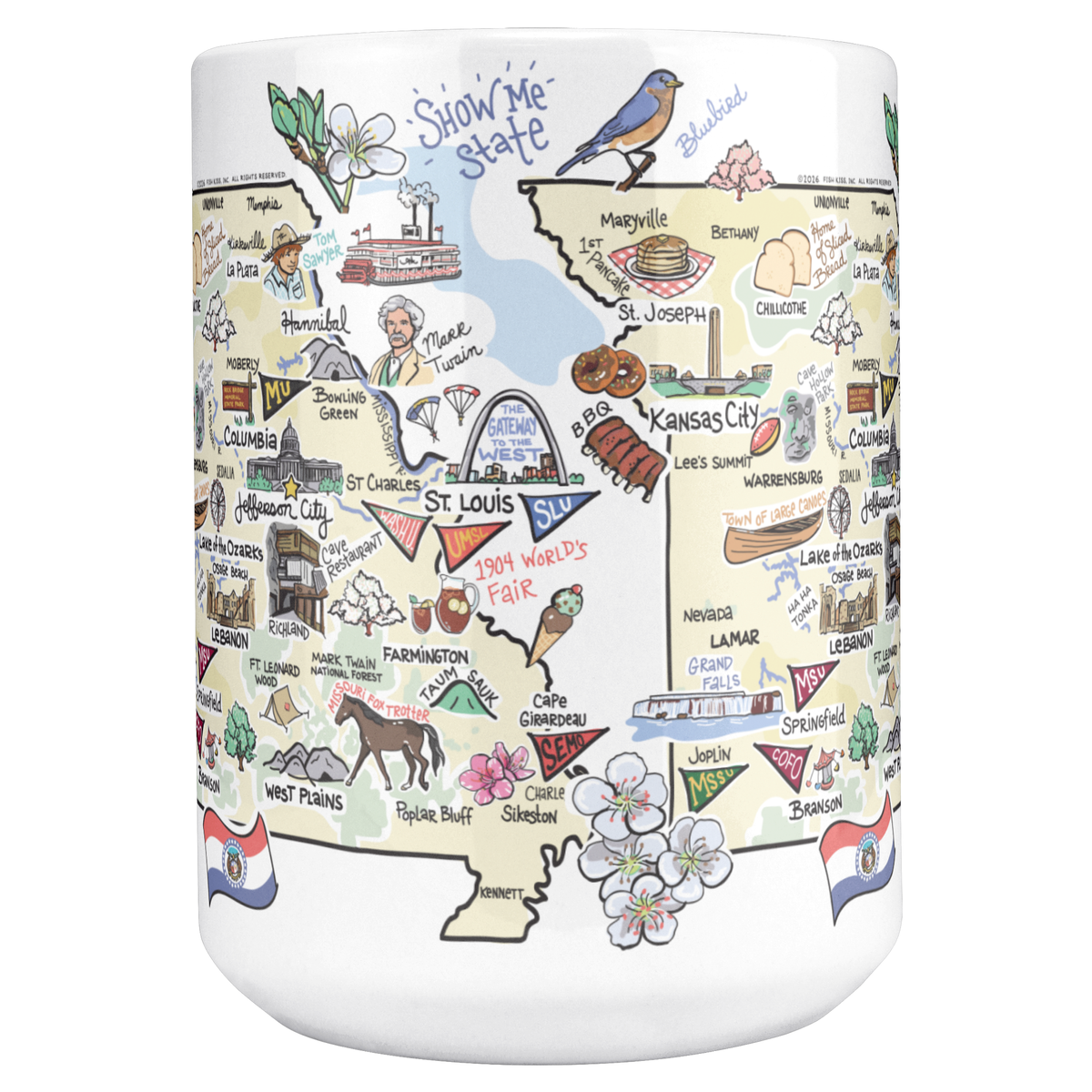 Missouri 15oz White Mug