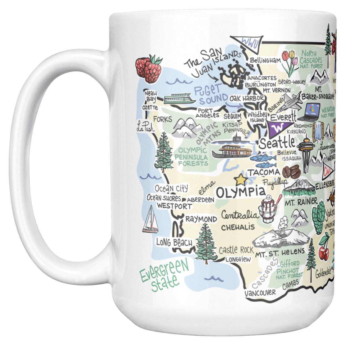 Washington 15oz White Mug