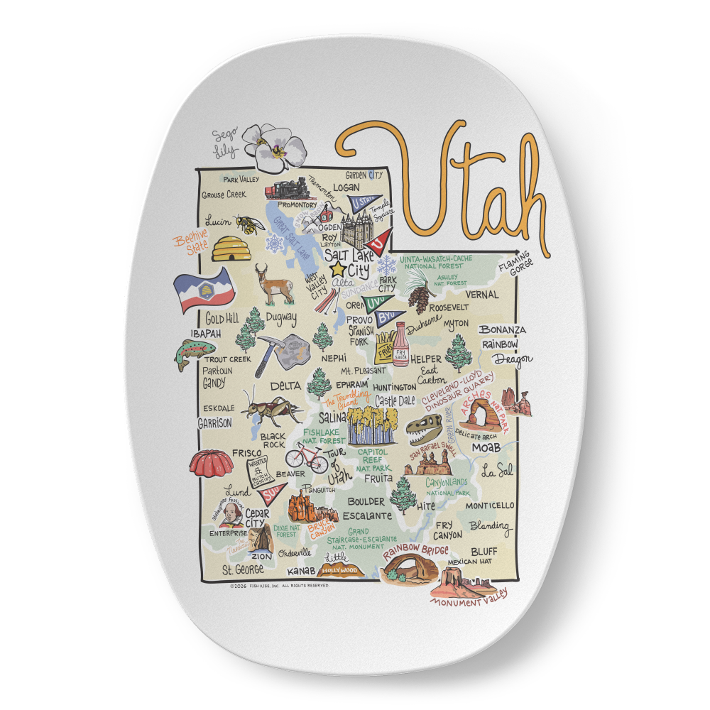 State Map Platter