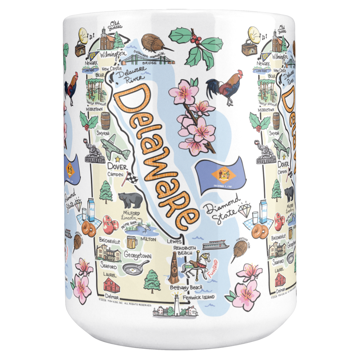 Delaware 15oz White Mug