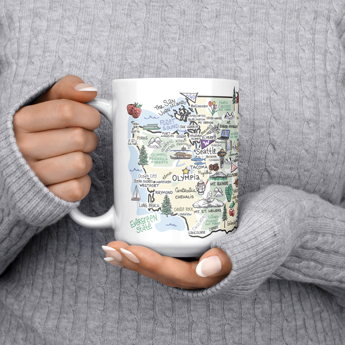 Washington 15oz White Mug