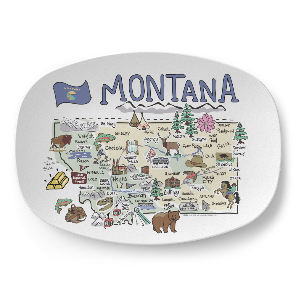 State Map Platter