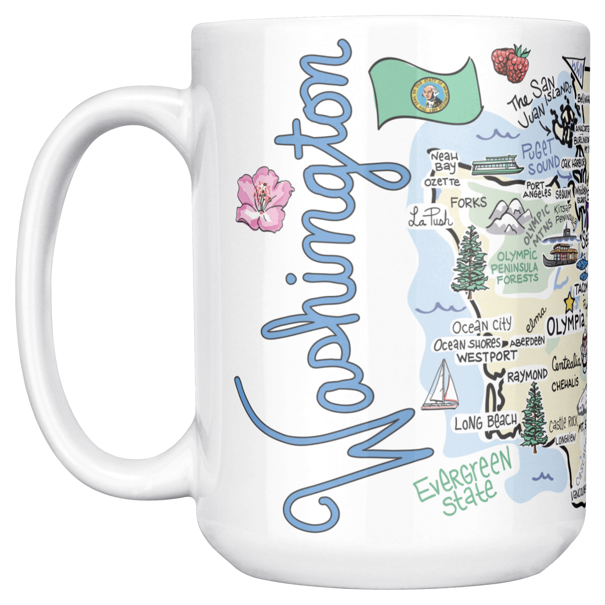 Washington 15oz White Mug