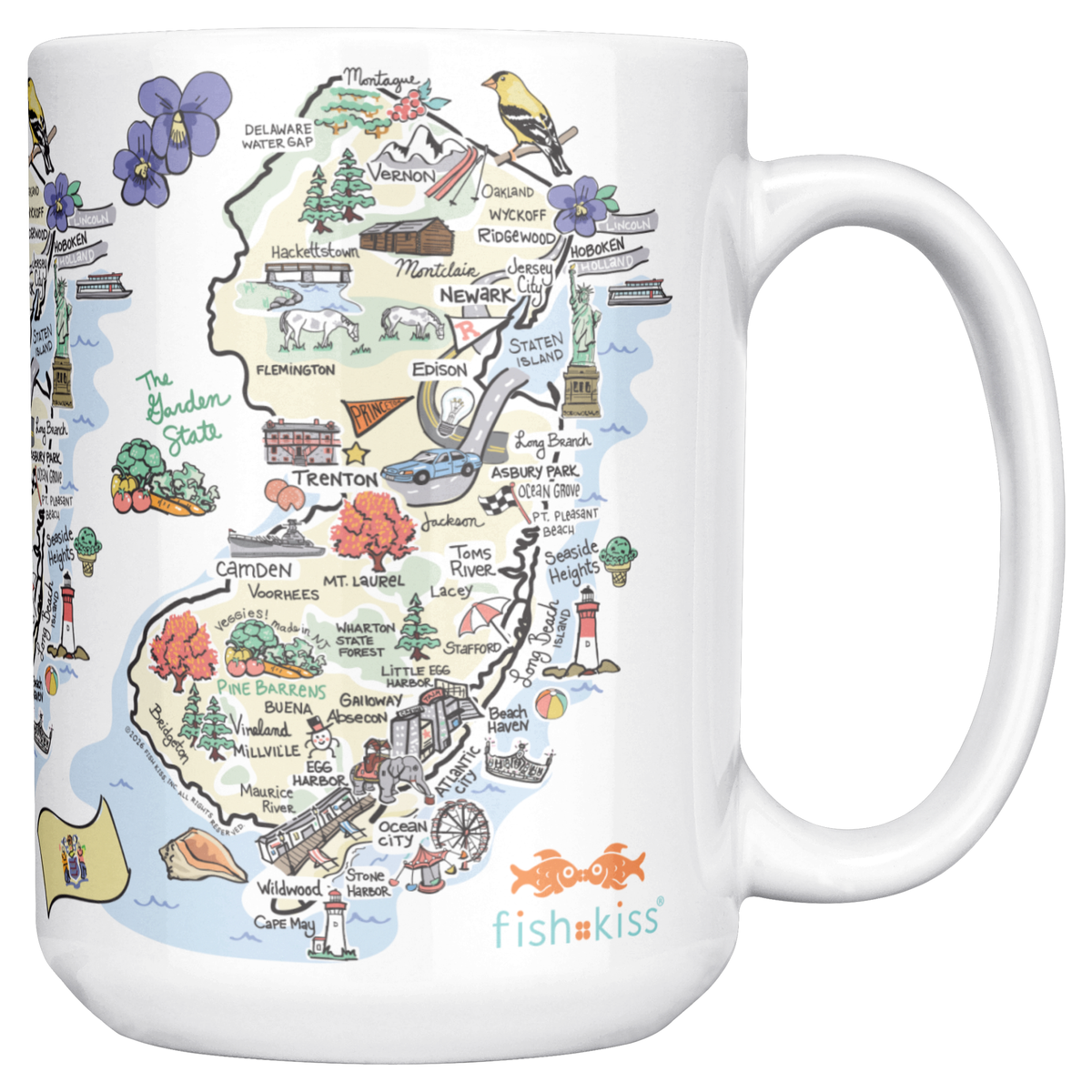 New Jersey 15oz White Mug