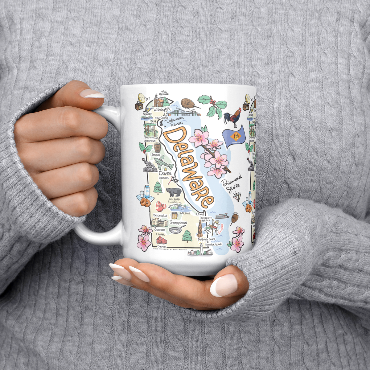 Delaware 15oz White Mug