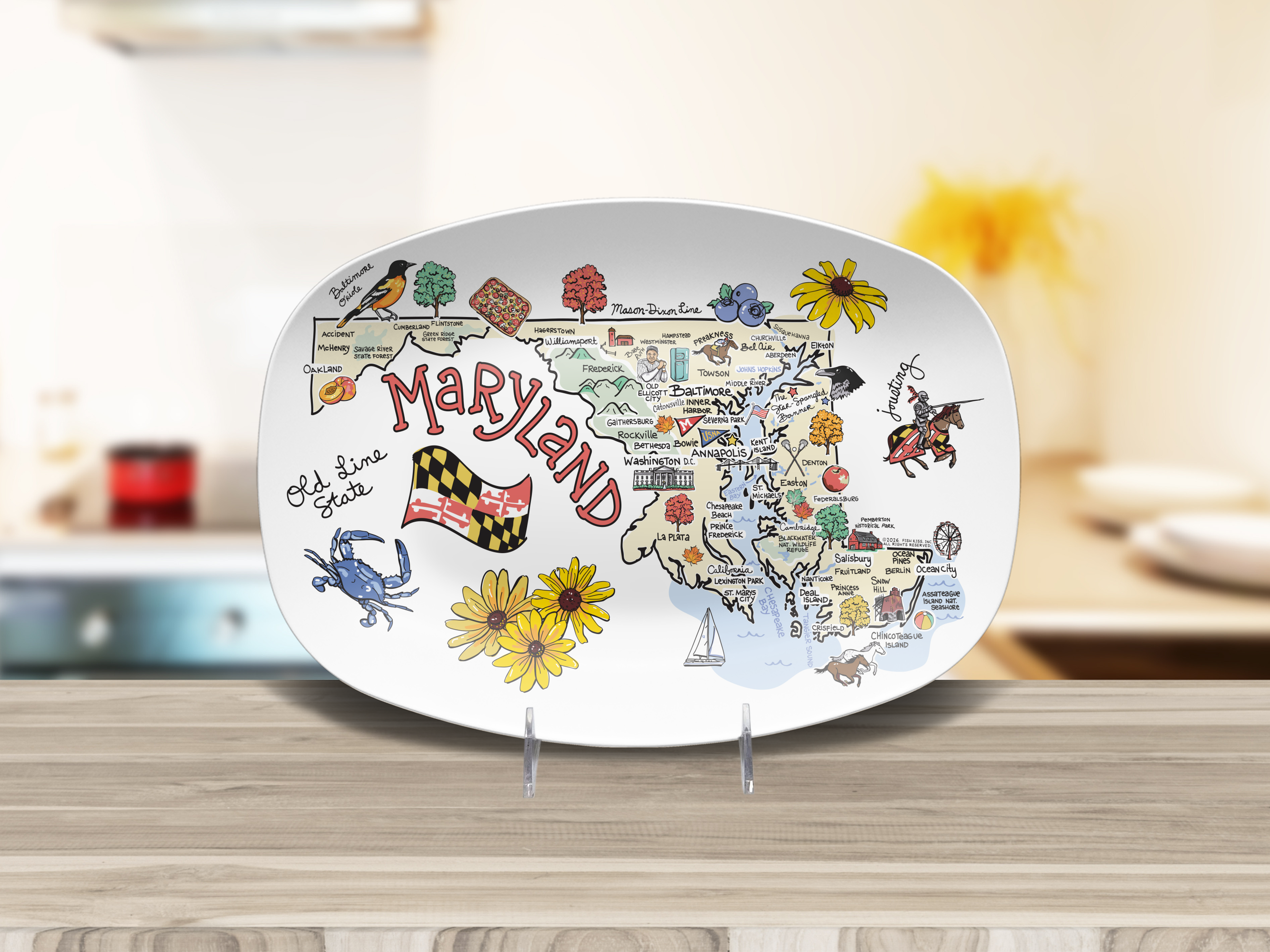 Maryland Map Platter